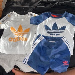 Adidas shirt and pant sets